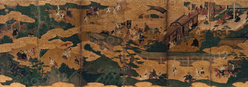 Scenes from the "Tales of Ise", mid-1600s. Creator: Unknown.