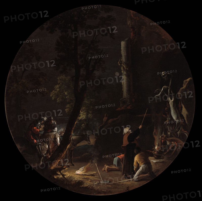 Scenes of Witchcraft: Night, c. 1645-1649. Creator: Salvator Rosa (Italian, 1615-1673).