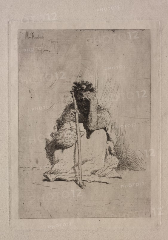 Seated Beggar. Creator: Mariano Fortuny y Carbó (Spanish, 1838-1874).