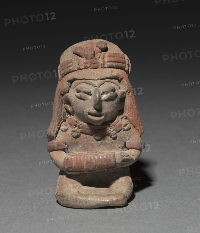 Seated Figurine Wearing a Bracelet, 300 B.C. to A.D. 300. Creator: Unknown.