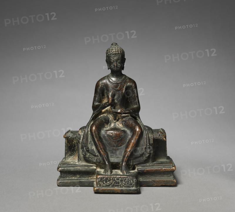 Seated Maitreya, late 7th - early 8th century. Creator: Unknown.
