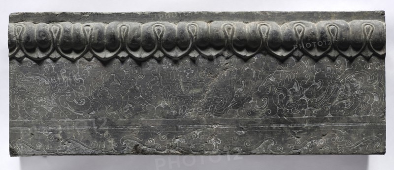 Section of a Coffin Platform: Horizontal Panel, 550-577. Creator: Unknown.