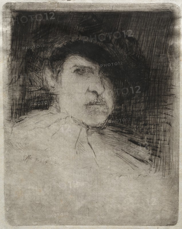 Self-Portrait in Costume, 1880. Creator: Otto H. Bacher (American, 1856-1909).