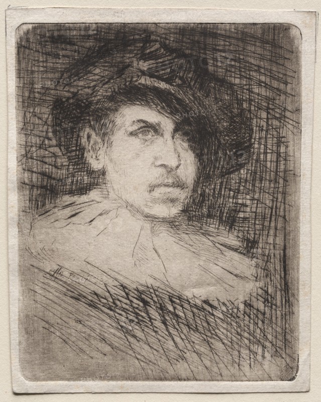 Self-Portrait in Costume, 1880. Creator: Otto H. Bacher (American, 1856-1909).