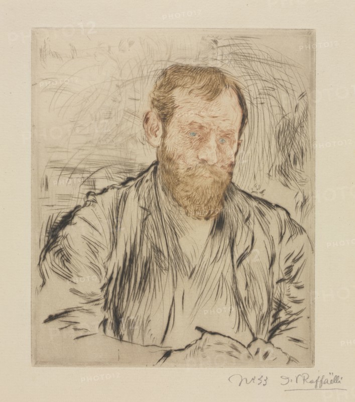 Self-Portrait, 1893. Creator: Jean-François Raffaëlli (French, 1850-1924).
