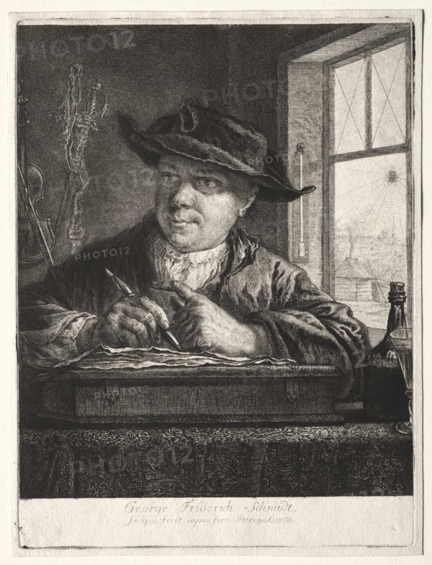 Self-Portrait. Creator: Georg Friedrich Schmidt (German, 1712-1775).