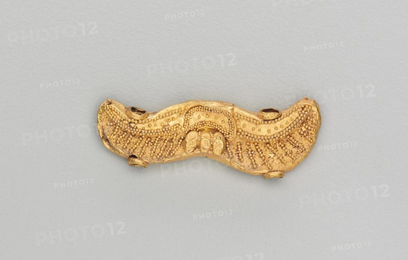 Set of Pendants Ending in a Bull's Head, 185-72 BC. Creator: Unknown.