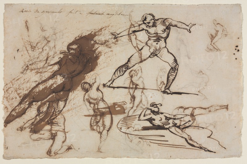 Sheet of Sketches (recto) Sheet of Sketches (verso), 1819. Creator: Théodore Géricault (French, 1791-1824).