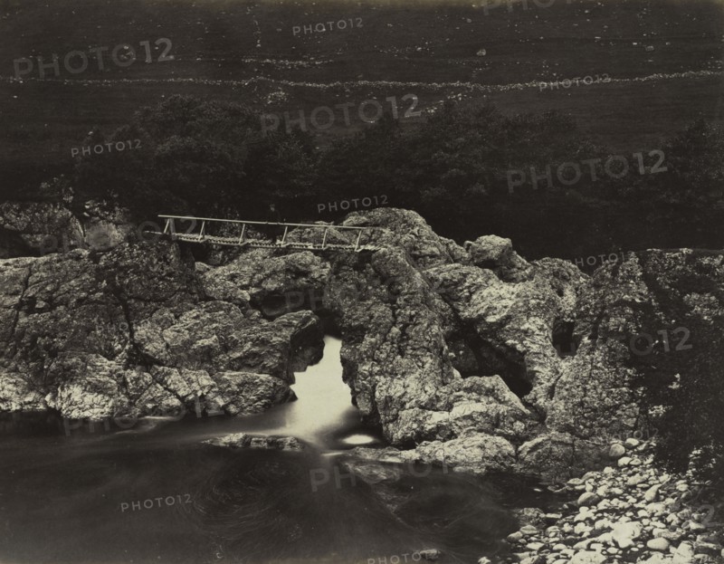 Shepherd's Bridge near Forest Lodge, 1871. Creator: James Valentine (British, 1815-1880).