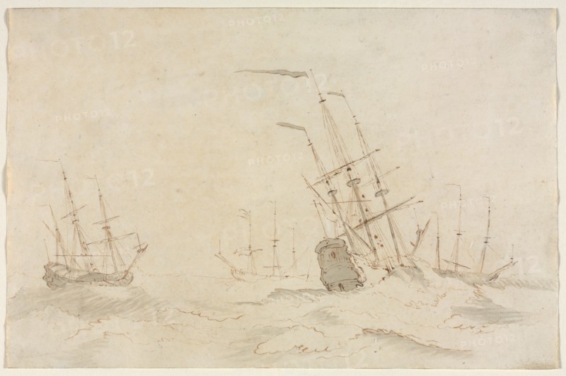 Ships, second half 1600s. Creator: Ludolf Backhuysen (Dutch, 1631-1708).