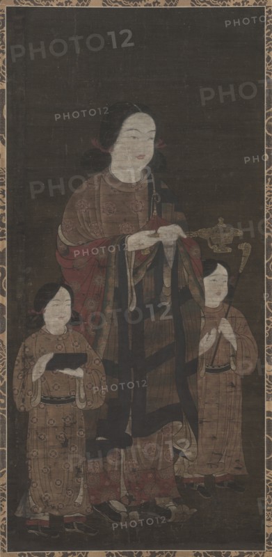 Shotoku Taishi and His Sons, 1300s. Creator: Unknown.