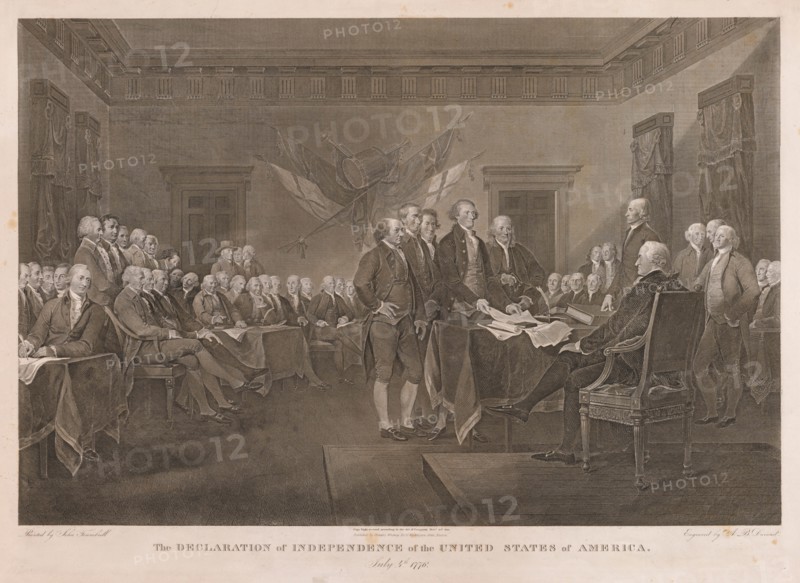 Signing the Declaration of Independence. Creator: Asher Brown Durand (American, 1796-1886).