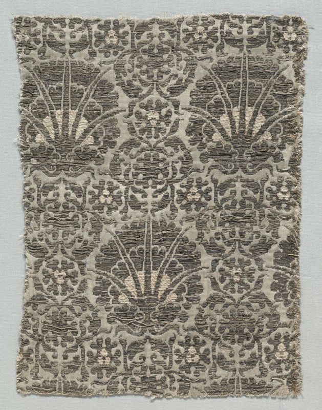 Silk Fragment, 1350-1399. Creator: Unknown.