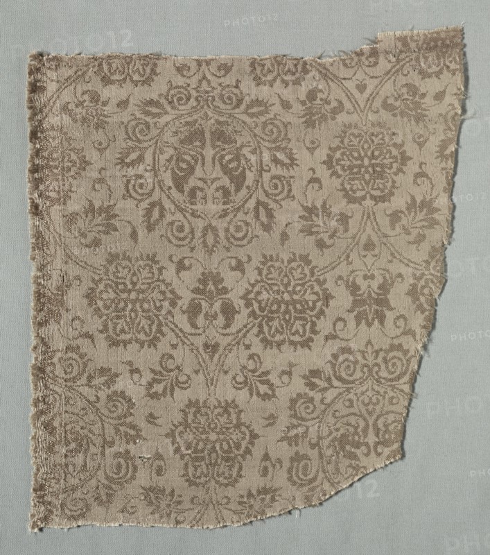 Silk Fragment, 1375-1399. Creator: Unknown.