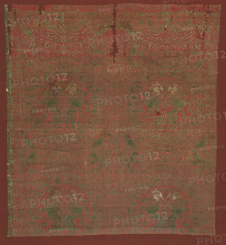 Silk Fragment, 13th century. Creator: Unknown.