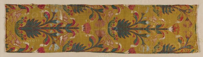 Silk Fragment, 15th century. Creator: Unknown.