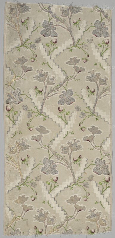Silk Fragment, 1725-1774. Creator: Unknown.