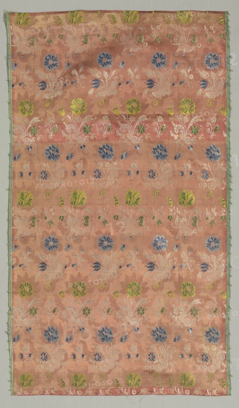 Silk Fragment, 18th century. Creator: Unknown.