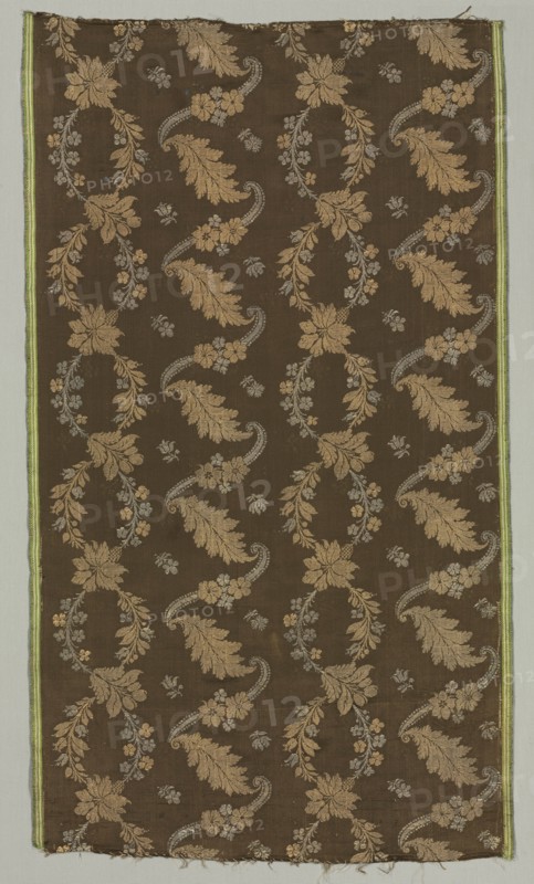 Silk Fragment, 18th century. Creator: Unknown.