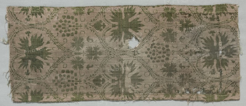 Silk Fragment, c. 1360s-1380s. Creator: Unknown.
