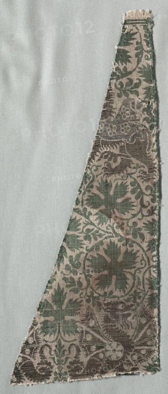 Silk Fragments, 1350-1399. Creator: Unknown.