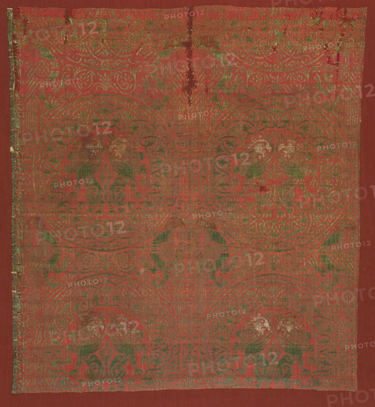 Silk Fragments, 13th century. Creator: Unknown.
