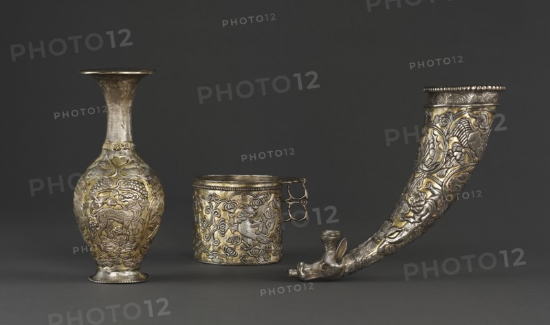 Silver Vessels, c. 700. Creator: Unknown.