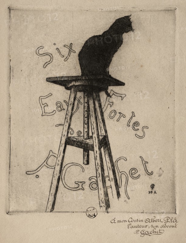 Six Etchings: Frontispiece, 1895. Creator: Paul Gachet (French, 1828-1909).