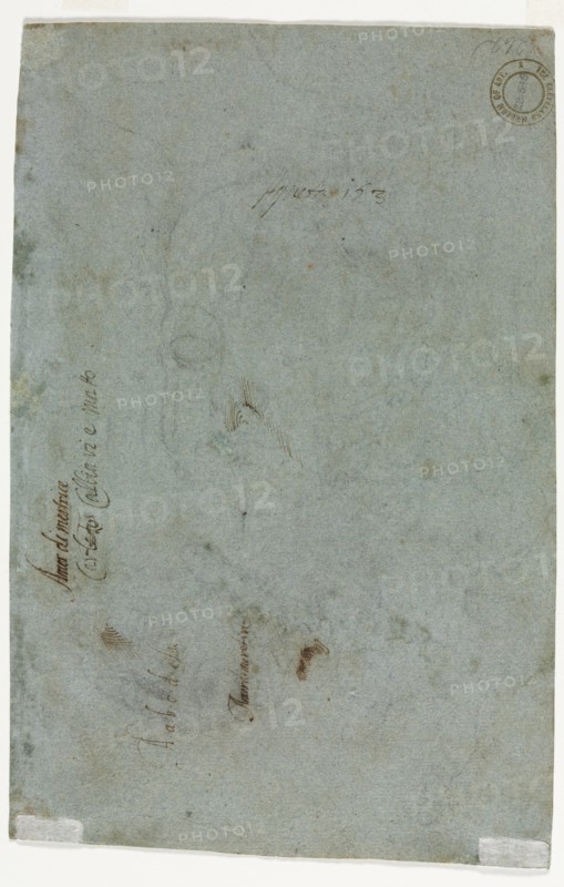Sketch of a Child's Head (verso), c. 1586. Creator: Carletto Caliari (Italian, 1570-1596).