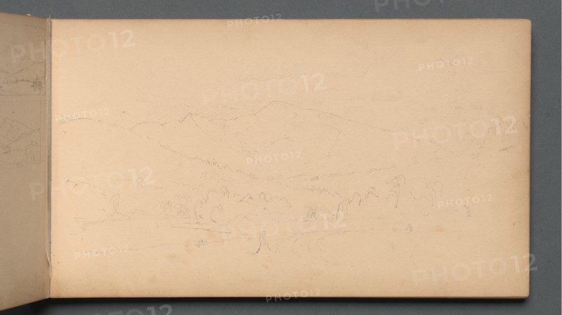Sketchbook, page 10: Carter Mountian (?), 1859. Creator: Sanford Robinson Gifford (American, 1823-1880).