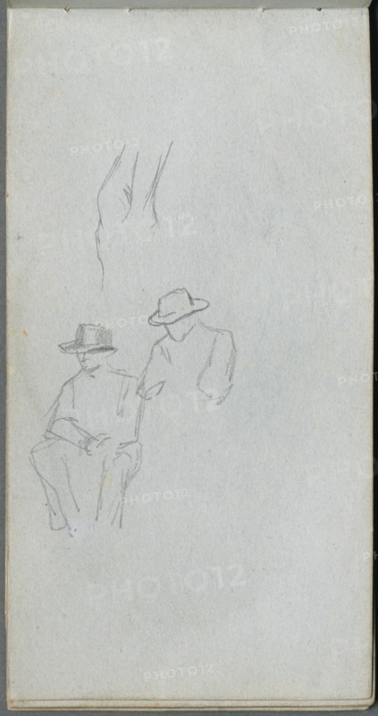 Sketchbook, page 32: Study of Figures. Creator: Ernest Meissonier (French, 1815-1891).