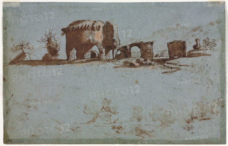 Small Group of Roman Ruins, c. 1650. Creator: Unknown.