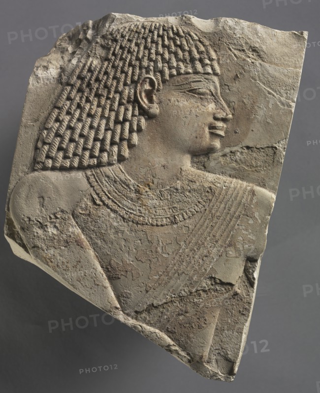 Small Head of a Man, c. 667-647 BC. Creator: Unknown.