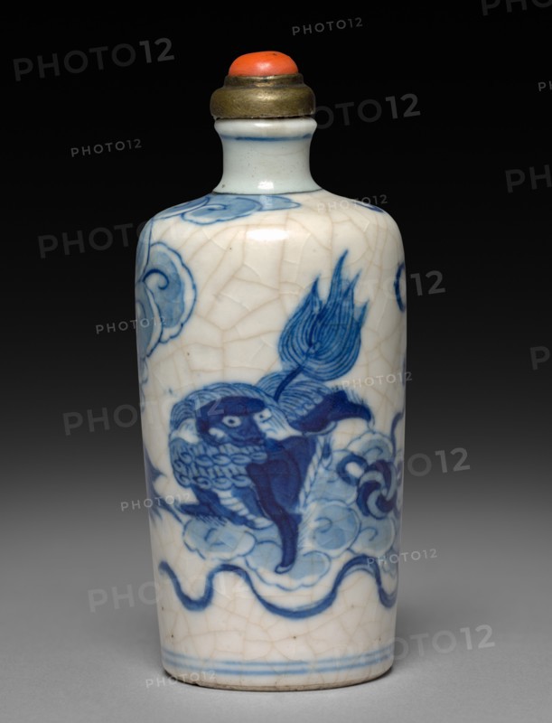 Snuff Bottle with Stopper, 1723-1735. Creator: Unknown.