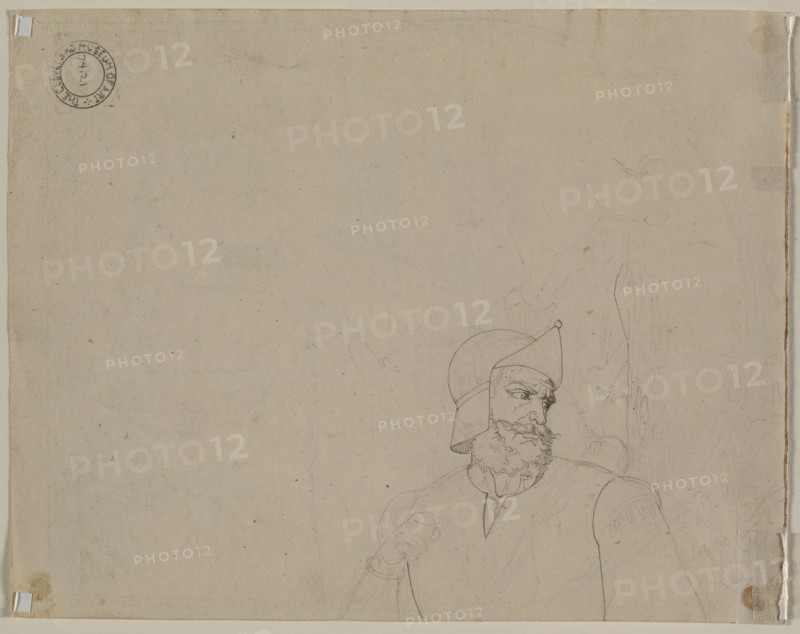 Soldier in a Landscape, second quarter 19th century. Creator: Carl Wilhelm Tischbein (German, 1797-1855).