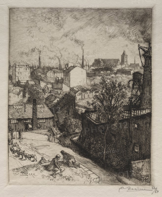 Souvenir de St. Denis, 1913. Creator: Auguste Louis Lepère (French, 1849-1918).
