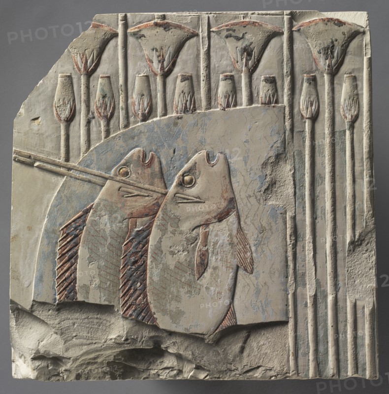 Spearing Fish, c. 667-647 BC. Creator: Unknown.