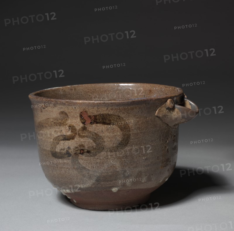 Spouted Bowl with Flower Design: Karatsu Ware, late 16th century. Creator: Unknown.