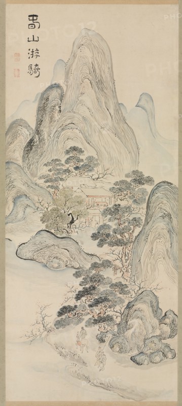 Spring Landscape, 1700s. Creator: Ike Taiga (Japanese, 1723-1776).