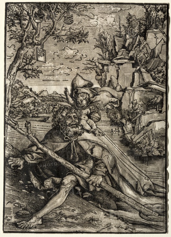 St. Christopher, c. 1509. Creator: Lucas Cranach (German, 1472-1553).