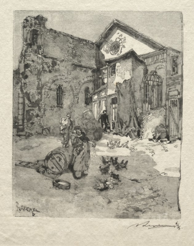 St. Julien le Pauvre: Le Portail. Creator: Auguste Louis Lepère (French, 1849-1918).