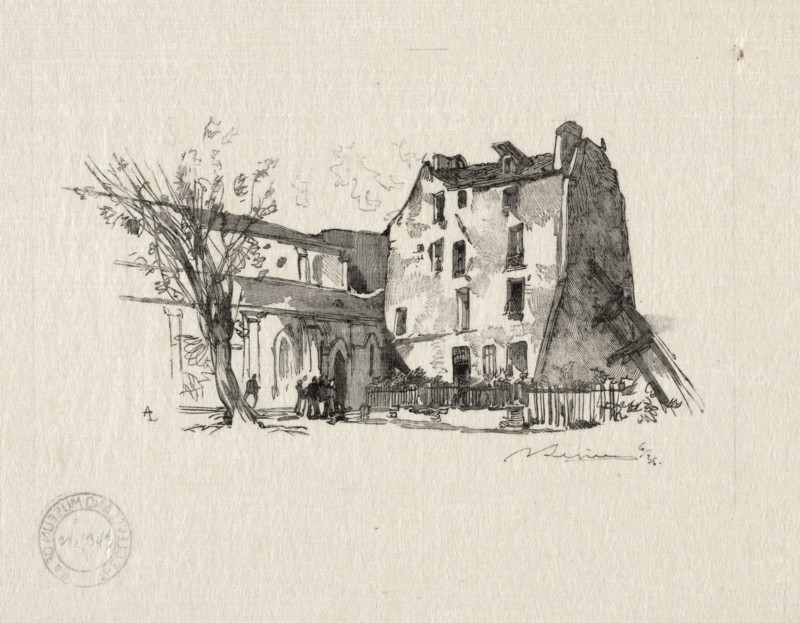St. Julien le Pauvre: Le Presbytère. Creator: Auguste Louis Lepère (French, 1849-1918).