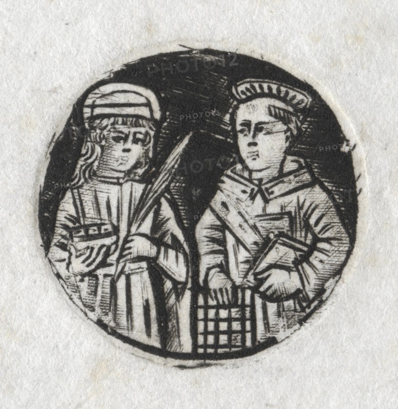 St. Lawrence and St. Lucy, c. 1487. Creator: Unknown.