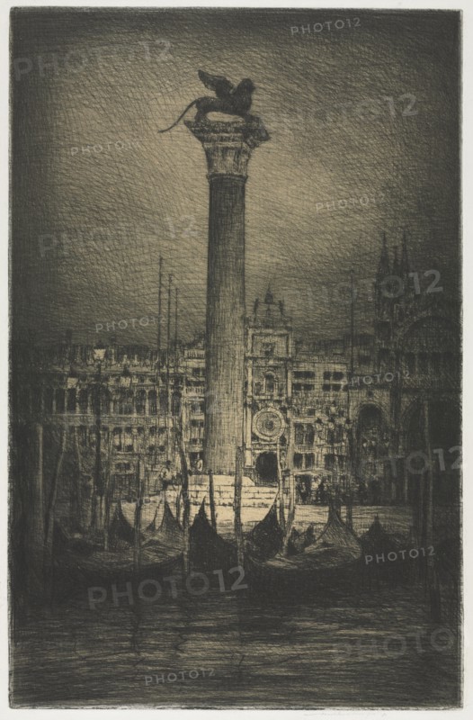 St. Mark's Piazza, 1910. Creator: Mortimer Menpes (British, 1860-1938).