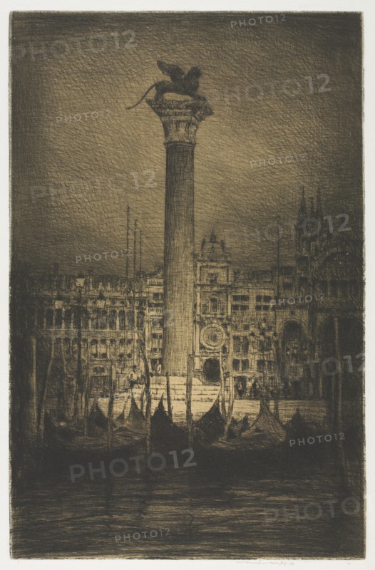 St. Mark's Piazza, 1910. Creator: Mortimer Menpes (British, 1860-1938).
