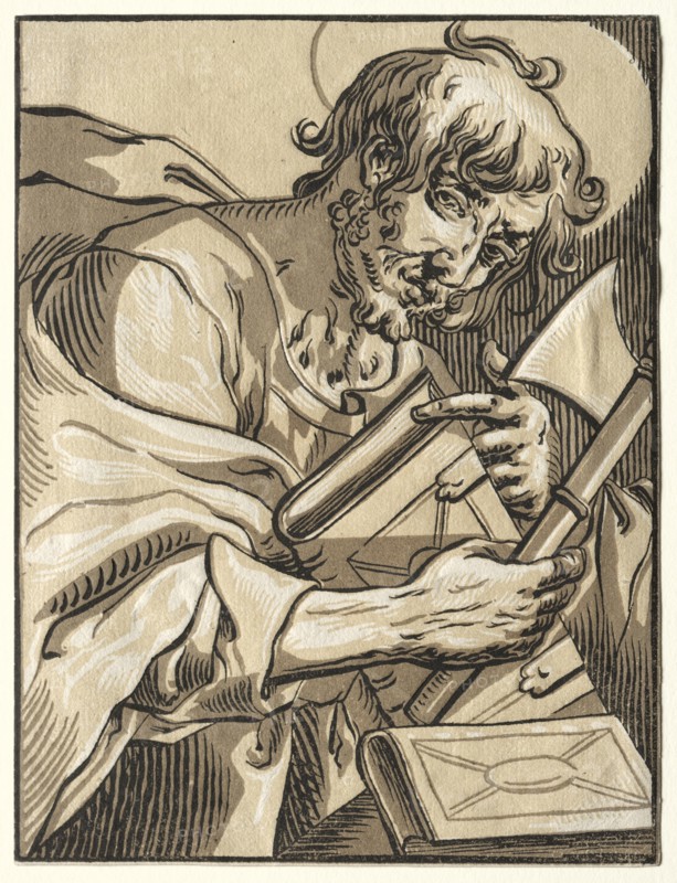 St. Matthias, 1623-30. Creator: Ludolph Büsinck (German, 1590-1669).