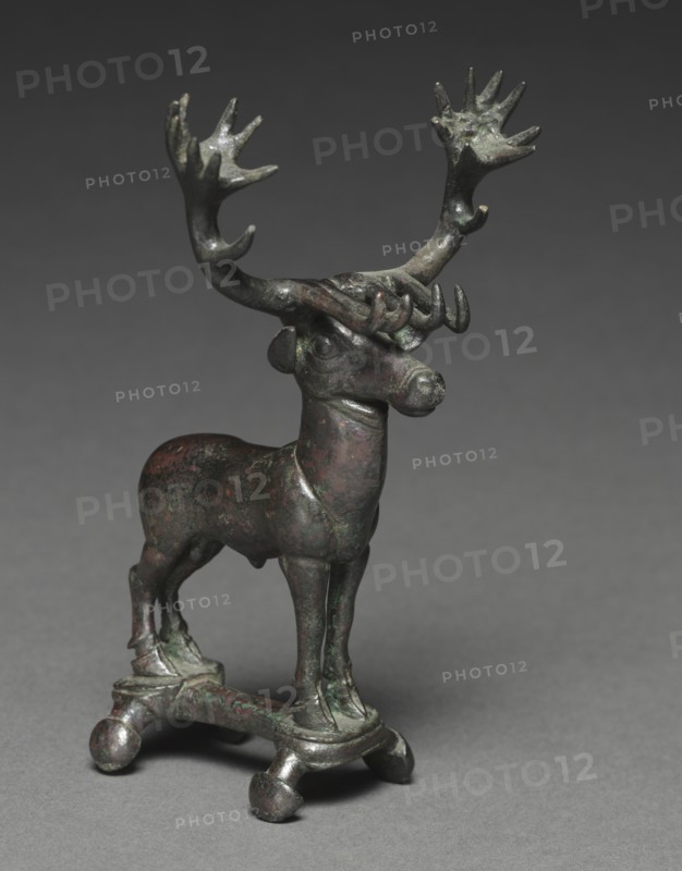 Stag Poletop, 1400-1200 BC. Creator: Unknown.