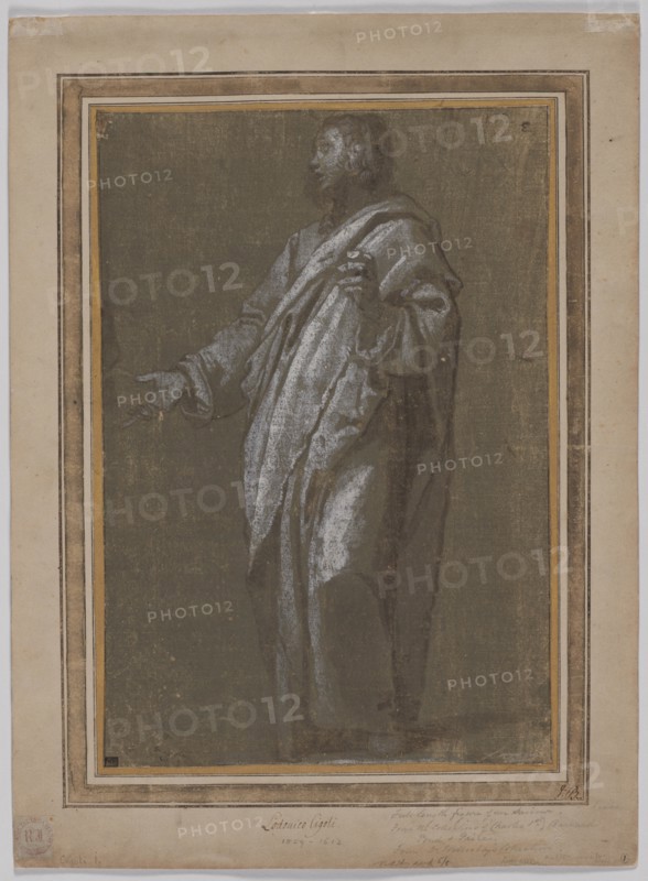 Standing Male Figure, c. 1610/13. Creator: Ludovico Cardi Cigoli (Italian, 1559-1613).