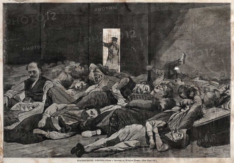 Station-House Lodgers, 1874. Creator: Winslow Homer (American, 1836-1910).