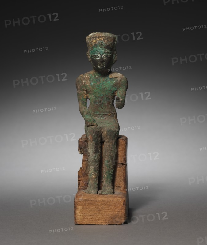 Statuette: Seated Amen-Ra, 715-525 BC. Creator: Unknown.